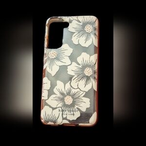 Kate Spade Pink and White Floral Phone Case for Samsung Galaxy S21